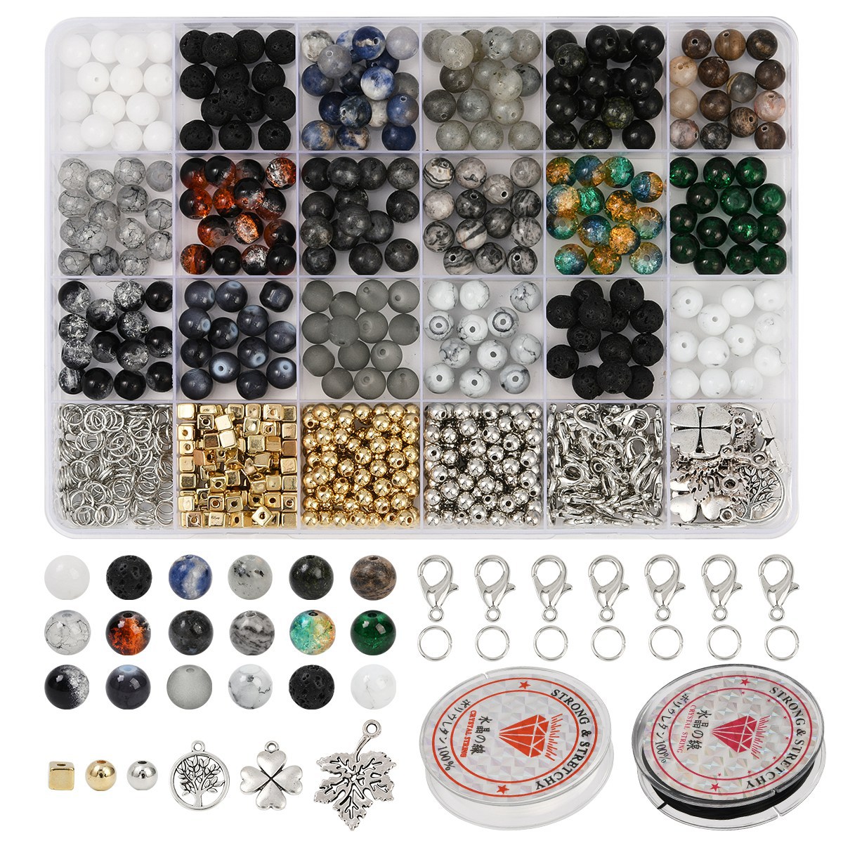 천연석 보석류 주얼리 제작 비즈 DIY 키트 팔찌 목걸 - Jewelry Making Kits For Girls 리뷰 및 가격