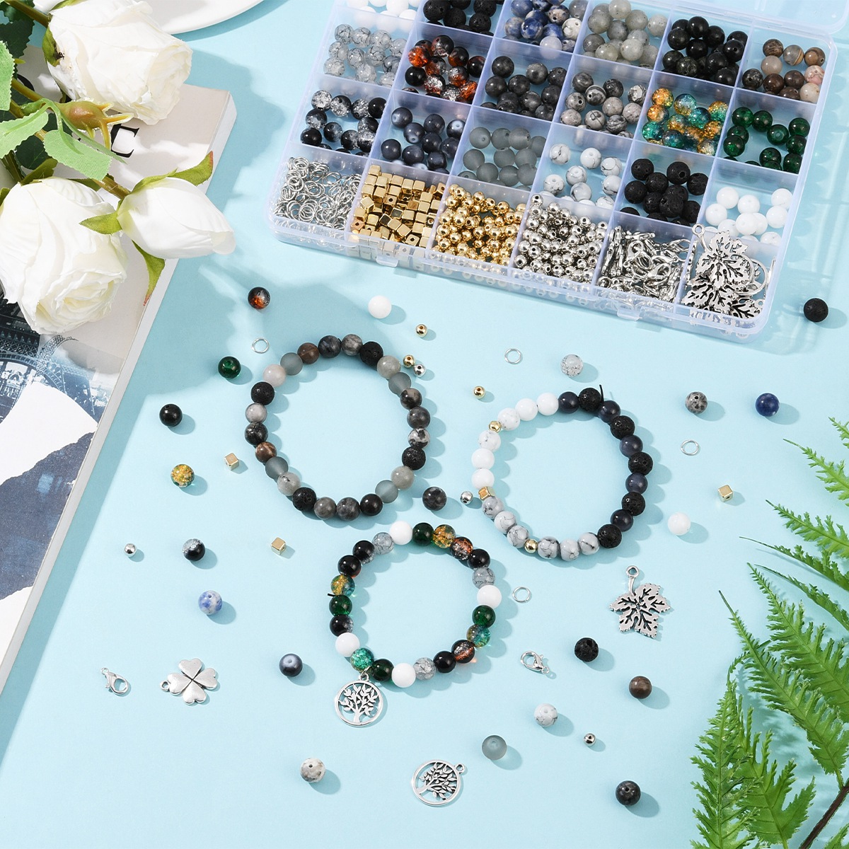 천연석 보석류 주얼리 제작 비즈 DIY 키트 팔찌 목걸 - Jewelry Making Kits For Girls 리뷰 및 가격