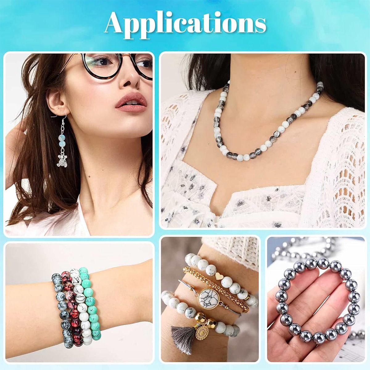 천연석 보석류 주얼리 제작 비즈 DIY 키트 팔찌 목걸 - Jewelry Making Kits For Girls 리뷰 및 가격