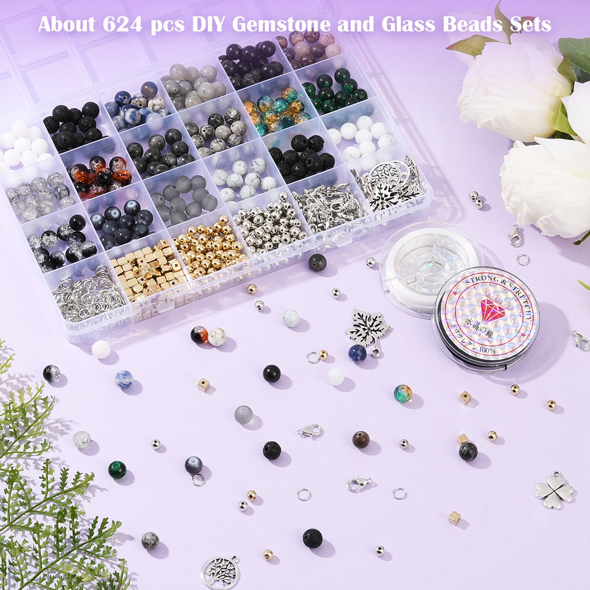 천연석 보석류 주얼리 제작 비즈 DIY 키트 팔찌 목걸 - Jewelry Making Kits For Girls 리뷰 및 가격