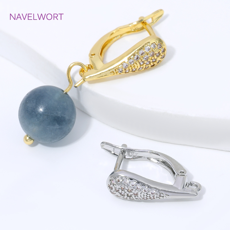 18K 금도금 부채꼴 꽃 귀걸이 고리, 황동 기본 고정 - Jewelry Making Hobby 리뷰 및 가격