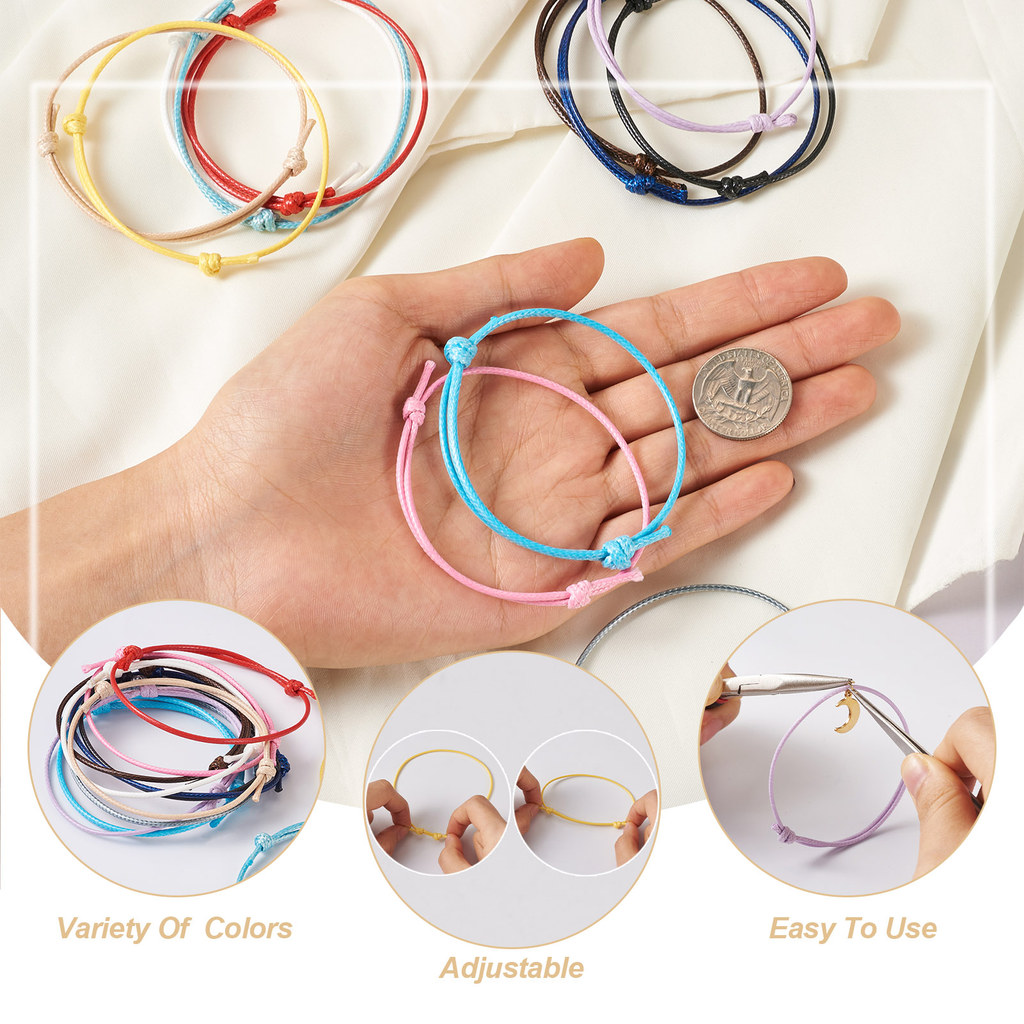 120개 12가지 색상 왁스 처리된 폴리에스터 코드 팔 - Jewelry Making Wax 리뷰 및 가격