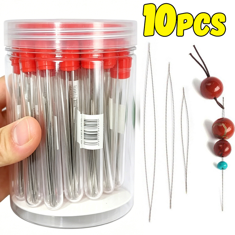 1-10개 비즈 바늘, 시드 비즈 바늘, 큰 눈 DIY - Jewelry Making Degree 리뷰 및 가격