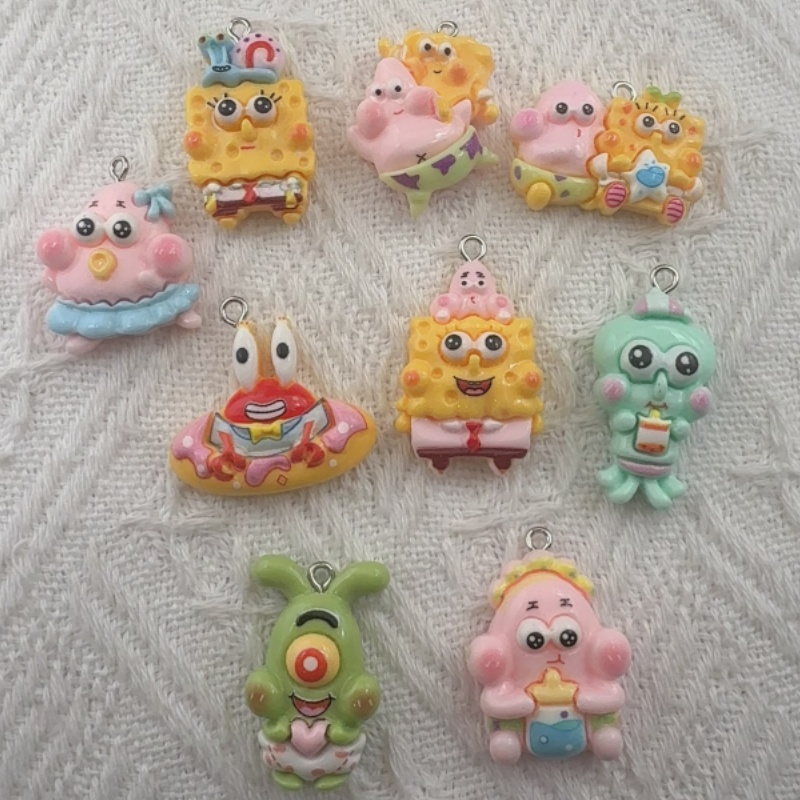 10개 만화 캐릭터 레진 펜던트, DIY 쥬얼리 제작  - Jewelry Making Accessories 리뷰 및 가격