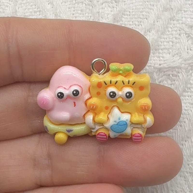 10개 만화 캐릭터 레진 펜던트, DIY 쥬얼리 제작  - Jewelry Making Accessories 리뷰 및 가격