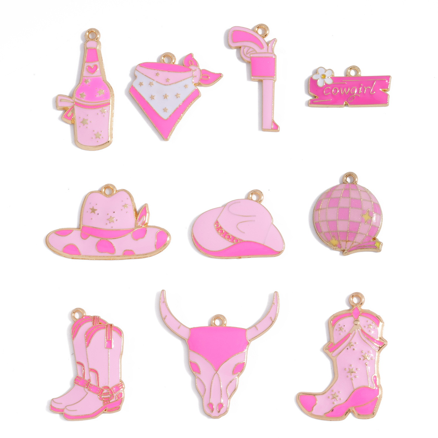 카우보이 카우걸 에나멜 참 장식 합금 펜던트 DIY 쥬 - Jewelry Making Event 리뷰 및 가격