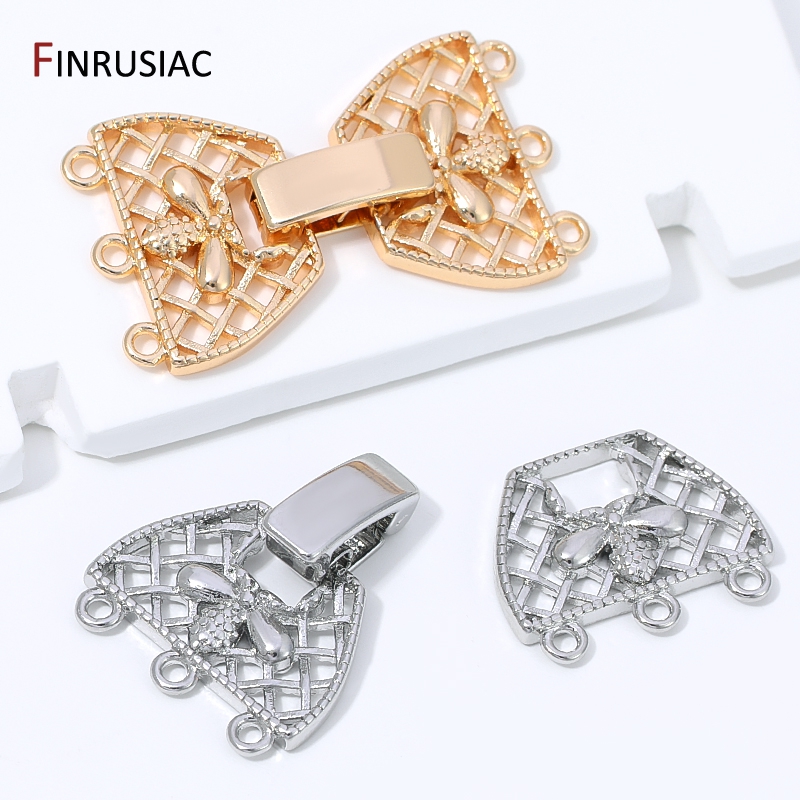 14K 금도금 황동 3열 진주 클래스프 커넥터 (쥬얼리 - Jewelry Making Hobby 리뷰 및 가격