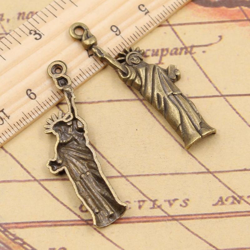 매력적인 자유의 동상 뉴욕 49x14mm 티베트어 청동 - Jewelry Making New York 리뷰 및 가격
