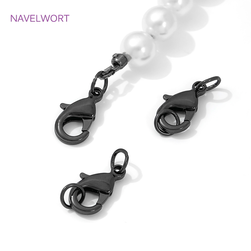 블랙 컬러 황동 랍스터 걸쇠 및 익스텐더 체인, 보석용 - Jewelry Making Hobby 리뷰 및 가격