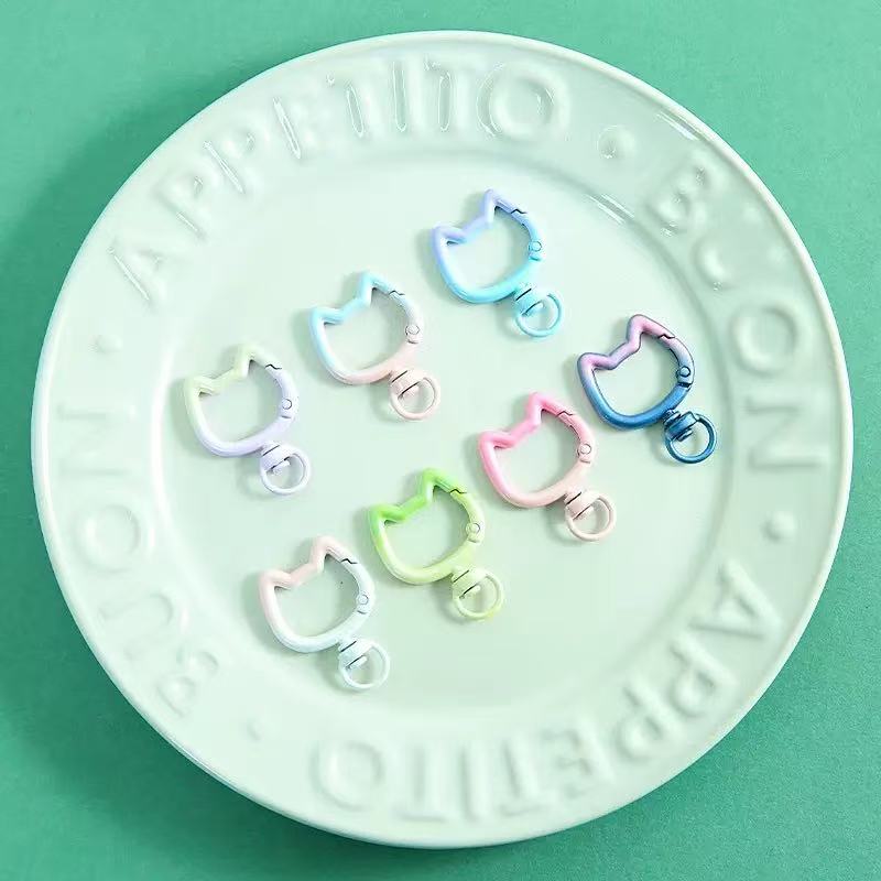 5-10PCS 그라디언트 귀여운 고양이 걸쇠 개방형 커 - Jewelry Making Hobby 리뷰 및 가격