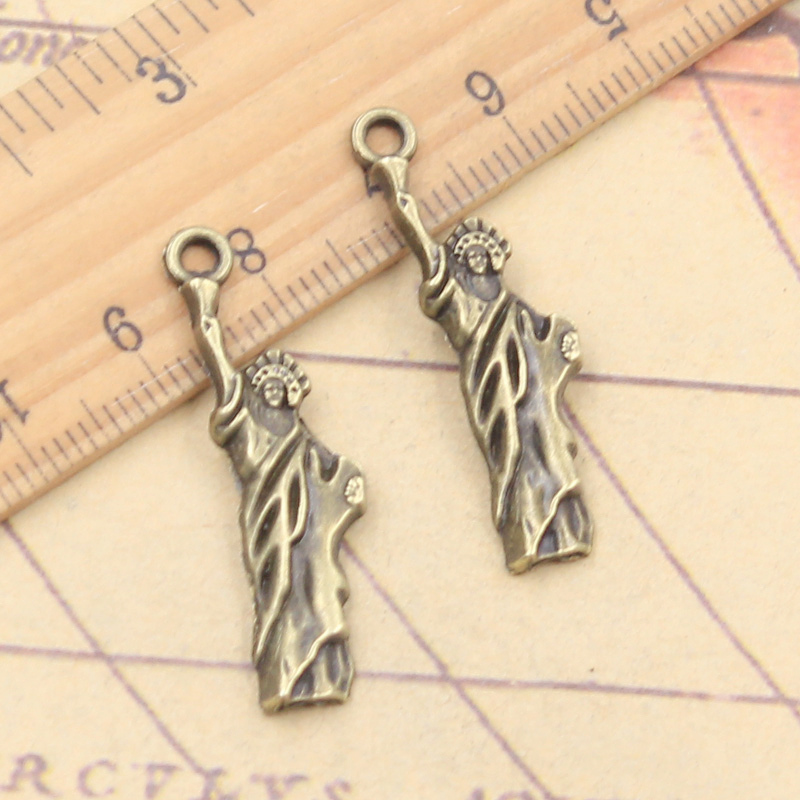 20pcs 매력 자유의 여신상 뉴욕 34x10mm 티베 - Jewelry Making New York 리뷰 및 가격