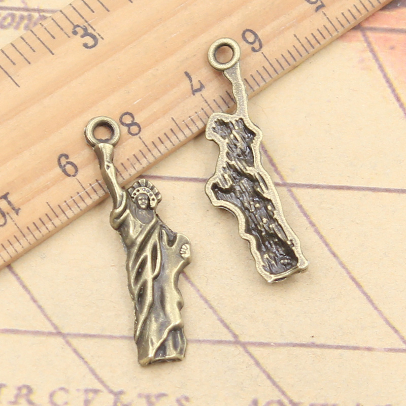 20pcs 매력 자유의 여신상 뉴욕 34x10mm 티베 - Jewelry Making New York 리뷰 및 가격